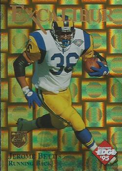 1995 Collector's Edge Excalibur - 22K Gold Shield Gold Prisms #9SW Jerome Bettis Front