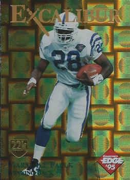 1995 Collector's Edge Excalibur - 22K Gold Shield Gold Prisms #24SW Marshall Faulk Front