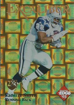 1995 Collector's Edge Excalibur - 22K Gold Shield Gold Prisms #1ST Emmitt Smith Front