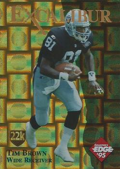 1995 Collector's Edge Excalibur - 22K Gold Shield Gold Prisms #22ST Tim Brown Front