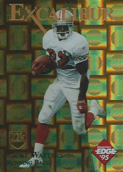 1995 Collector's Edge Excalibur - 22K Gold Shield Gold Prisms #24ST Ricky Watters Front