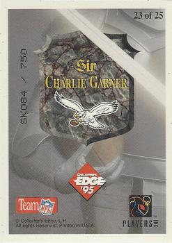 1995 Collector's Edge Excalibur - 22K Gold Shield Silver Prisms #23SW Charlie Garner Back