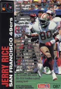 1994 Action Packed - Quarterback Club #QB7 Jerry Rice Back