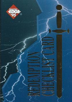 1995 Collector's Edge Excalibur - Challenger Rookies #CR-31 Cover / Checklist Card Front