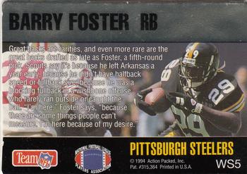 1994 Action Packed - Warp Speed #WS5 Barry Foster Back