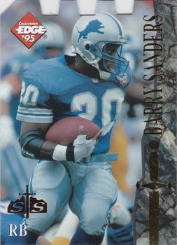 1995 Collector's Edge Excalibur - Die Cuts Sword and Stone Gold #99 Barry Sanders Front