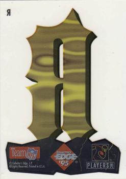 1995 Collector's Edge Excalibur - EdgeQuest #R Letter R Back