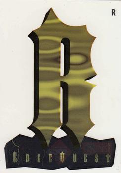 1995 Collector's Edge Excalibur - EdgeQuest #R Letter R Front