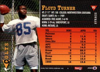 1994 Bowman #91 Floyd Turner Back