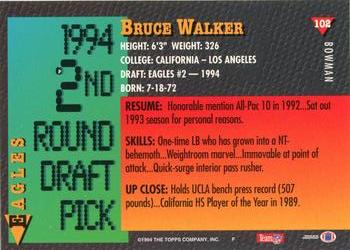 1994 Bowman #102 Bruce Walker Back