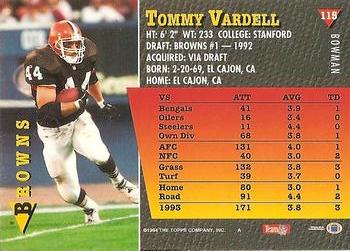 1994 Bowman #115 Tommy Vardell Back