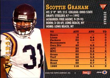 1994 Bowman #117 Scottie Graham Back