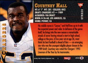 1994 Bowman #154 Courtney Hall Back