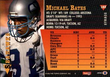 1994 Bowman #163 Michael Bates Back