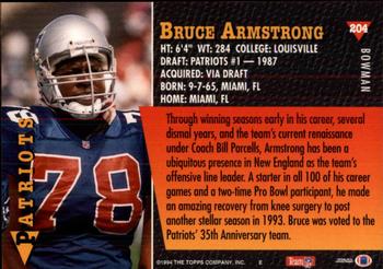1994 Bowman #204 Bruce Armstrong Back