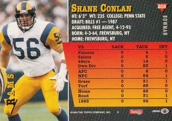 1994 Bowman #205 Shane Conlan Back