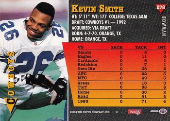 1994 Bowman #278 Kevin Smith Back