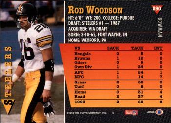 1994 Bowman #290 Rod Woodson Back