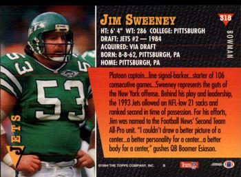 1994 Bowman #318 Jim Sweeney Back