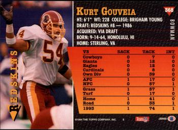 1994 Bowman #368 Kurt Gouveia Back