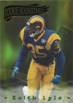 1995 Collector's Edge Excalibur - Rookie Roundtable Redemption Gold #12 Keith Lyle Front