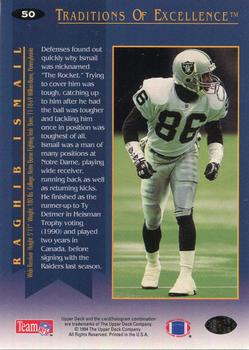 1994 Collector's Choice #50 Raghib Ismail Back