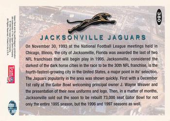 1994 Collector's Choice #380 Expansion Team Jacksonville Jaguars Back