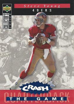 1994 Collector's Choice - You Crash the Game Blue Foil #C1 Steve Young Front