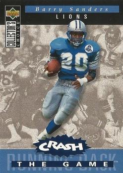 1994 Collector's Choice - You Crash the Game Blue Foil #C16 Barry Sanders Front