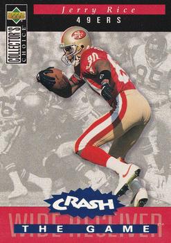 1994 Collector's Choice - You Crash the Game Blue Foil #C21 Jerry Rice Front