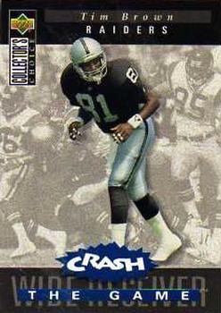 1994 Collector's Choice - You Crash the Game Blue Foil #C28 Tim Brown Front
