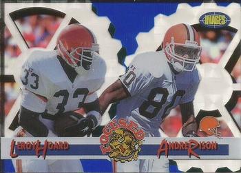 1995 Classic Images Limited Live - Focused Blue #F-7 Andre Rison / Leroy Hoard Front