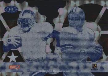 1995 Classic Images Limited Live - Focused Blue #F-8 Emmitt Smith / Troy Aikman Back