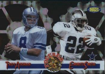 1995 Classic Images Limited Live - Focused Blue #F-8 Emmitt Smith / Troy Aikman Front