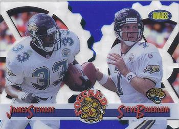 1995 Classic Images Limited Live - Focused Blue #F-12 James Stewart / Steve Beuerlein Front
