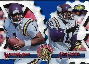 1995 Classic Images Limited Live - Focused Blue #F-19 Warren Moon / Cris Carter Front