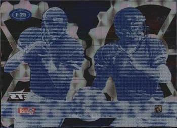 1995 Classic Images Limited Live - Focused Blue #F-25 Boomer Esiason / Kyle Brady Back