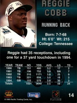 1995 Pacific - Blue #14 Reggie Cobb Back