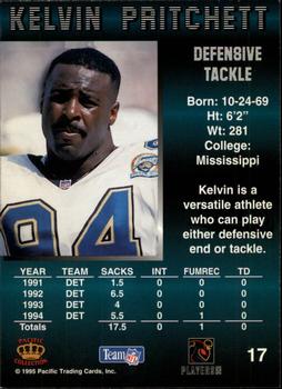 1995 Pacific - Blue #17 Kelvin Pritchett Back