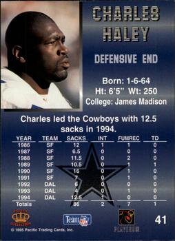 1995 Pacific - Blue #41 Charles Haley Back