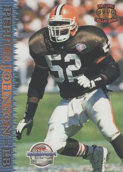 1995 Pacific - Blue #91 Pepper Johnson Front
