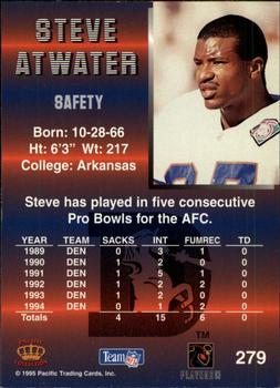1995 Pacific - Blue #279 Steve Atwater Back