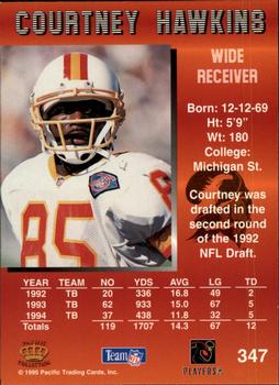 1995 Pacific - Blue #347 Courtney Hawkins Back