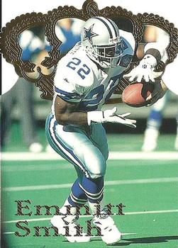 1995 Pacific - Gold Crown Die Cuts Flat Gold #DC-3 Emmitt Smith Front