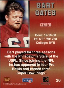 1995 Pacific - Platinum #26 Bart Oates Back