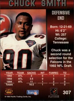1995 Pacific - Platinum #307 Chuck Smith Back