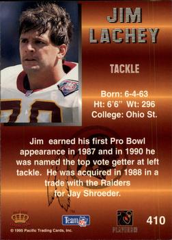 1995 Pacific - Platinum #410 Jim Lachey Back