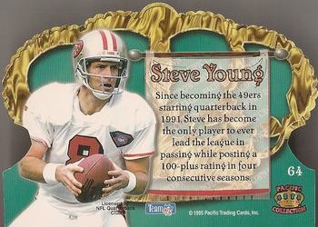 1995 Pacific Crown Royale - Copper #64 Steve Young Back