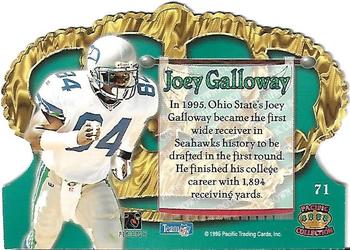 1995 Pacific Crown Royale - Copper #71 Joey Galloway Back