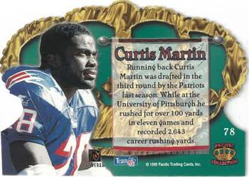 1995 Pacific Crown Royale - Copper #78 Curtis Martin Back